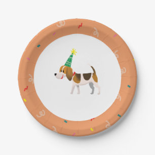 Assiettes En Carton Plaques de fête d'anniversaire à thème chien