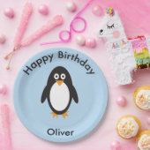 Assiettes En Carton Plaques de fête d'anniversaire à thème Penguin (Fête)