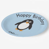 Assiettes En Carton Plaques de fête d'anniversaire à thème Penguin (Angle)