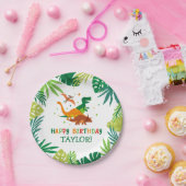Assiettes En Carton Plaques de fête d'anniversaire de Dinosaur (Fête)