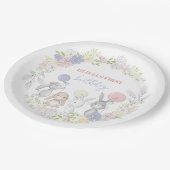 Assiettes En Carton Plaques de fête d'anniversaire de printemps Bunny (Angle)
