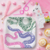 Assiettes En Carton Plaques de fête d'anniversaire de serpent (Fête)