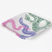 Assiettes En Carton Plaques de fête d'anniversaire de serpent (Angulaire)