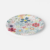 Assiettes En Carton Plaques de fête d'anniversaire fleur sauvage (Angle)