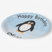 Assiettes En Carton Plaques de fête d'anniversaire Penguin pour l'anni (Angle)