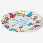 Assiettes En Carton Plaques de fête d'anniversaire personnalisées (Angle)