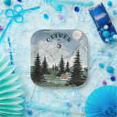 Assiettes En Carton Plaques de fête d'anniversaire personnalisées Camp (Fête)