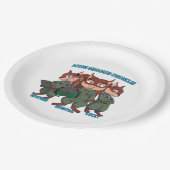 Assiettes En Carton Plaques de fête de Bushtail (Angle)