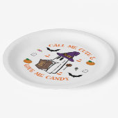 Assiettes En Carton Plaques de fête de Candy Ghost (Angle)