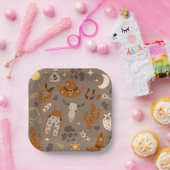 Assiettes En Carton Plaques de fête de cowboy | Plaques de papier occi (Fête)