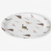 Assiettes En Carton Plaques de fête de dinosaure moderne (Angle)