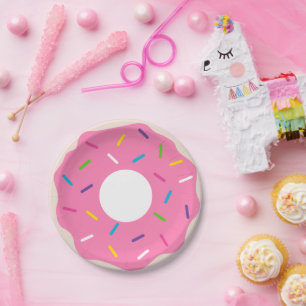 Assiettes En Carton Plaques de fête de Donut