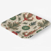 Assiettes En Carton plaques de fête de noël (Angulaire)