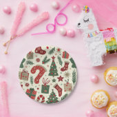 Assiettes En Carton plaques de fête de noël (Fête)