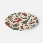 Assiettes En Carton plaques de fête de noël (Angle)