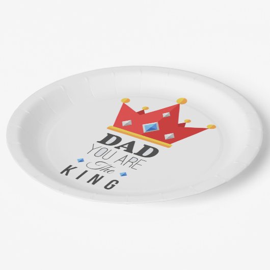 Assiettes En Carton Plaques de fête des pères papier (Angle)