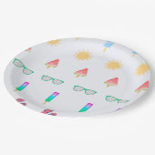 Assiettes En Carton Plaques de fête d'été (Angle)