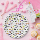 Assiettes En Carton Plaques de fête d'Halloween motif multicolore (Fête)