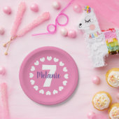 Assiettes En Carton Plaques de fête du 7e anniversaire de la fille ave (Fête)