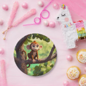 Assiettes En Carton "Plaques de fête du singe" (Fête)