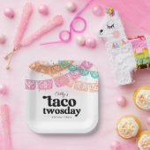 Assiettes En Carton Plaques de fête du Twosday Taco (Fête)