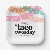 Assiettes En Carton Plaques de fête du Twosday Taco (Recto)