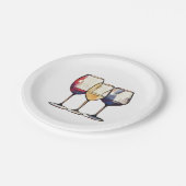 Assiettes En Carton Plaques de fête du vin (Angle)