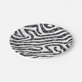 Assiettes En Carton Plaques de fête inspirées du zèbre (Angle)