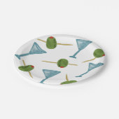 Assiettes En Carton Plaques de fête Martini (Angle)