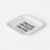 Assiettes En Carton Plaques de fête papier personnalisées pour le barb (Angulaire)