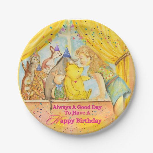 Assiettes En Carton Plaques de fête pour filles (Devant)