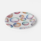 Assiettes En Carton Plaques de fête Rainbow Bubbles (Angle)
