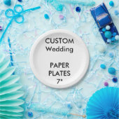 Assiettes En Carton Plaques de gâteau jetables en papier sur mesure 7  (Fête)