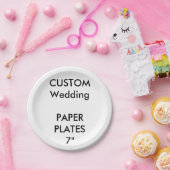 Assiettes En Carton Plaques de gâteau jetables en papier sur mesure 7  (Fête)
