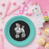 Assiettes En Carton Plaques de la fête de caniche (Fête)