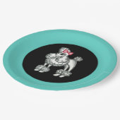 Assiettes En Carton Plaques de la fête de caniche (Angle)