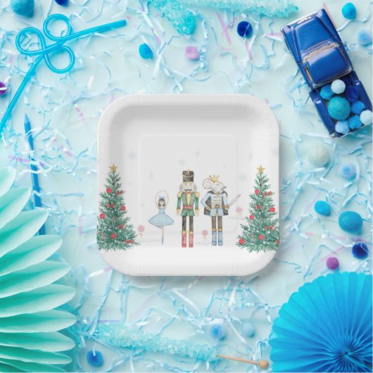 Assiettes En Carton Plaques de la fête des noisettes - Pastel (Fête)