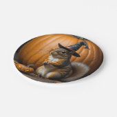 Assiettes En Carton Plaques de la fête d'Halloween (Angle)