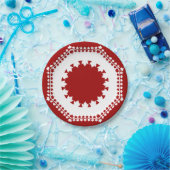 Assiettes En Carton Plaques de la fête du Canada Plaques de papier feu (Fête)