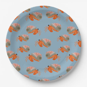 Assiettes En Carton Plaques de la fête du crabe bleu