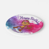 Assiettes En Carton Plaques de la fête du singe (Angle)