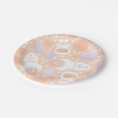 Assiettes En Carton Plaques de la Fille de l'espace (Angle)