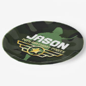 Assiettes En Carton Plaques de la partie en papier du style militaire (Angle)