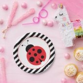 Assiettes En Carton Plaques de la partie Ladybug triées (Fête)