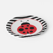 Assiettes En Carton Plaques de la partie Ladybug triées (Angle)