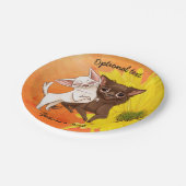 Assiettes En Carton Plaques de la partie papier du Chihuahua (Angle)
