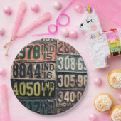 Assiettes En Carton Plaques de licence vintages (Fête)