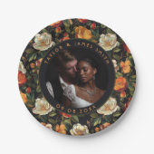 Assiettes En Carton Plaques de Mariage Rose mignonnes pour votre Maria (Devant)