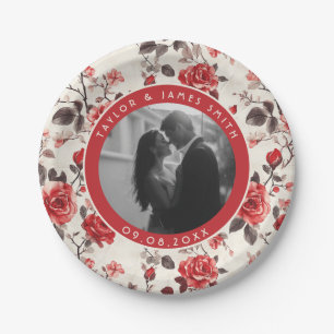 Assiettes En Carton Plaques de Mariage Rose Uniques Pour Bachelor Part