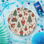 Assiettes En Carton Plaques de Noël (Fête)